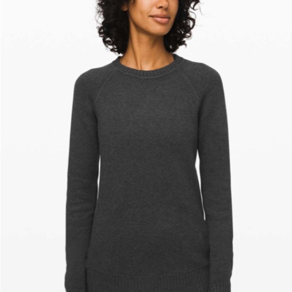 NWOT Lululemon Still Lotus Sweater Reversible
Heathered Black